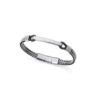 PULSERA VICEROY CAB ACERO Y PIEL