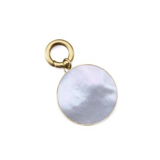 MOTIVO VICEROY COLGANTE ACERO MADRE PERLA IP DORADO LAURA