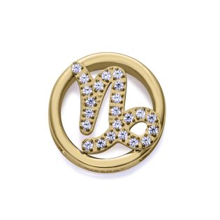 MOTIVO VICEROY ACERO IP DORADO CIRCULAR CAPRICORNIO