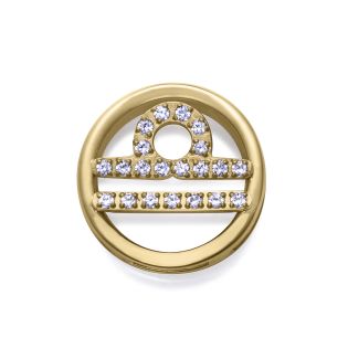 MOTIVO VICEROY ACERO IP DORADO CIRCULAR LIBRA