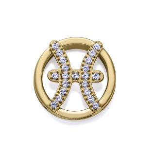 MOTIVO VICEROY ACERO IP DORADO CIRCULAR PISCIS