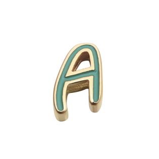 MOTIVO VIVEROY ACERO DORADO LETRA A