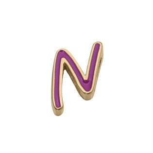 MOTIVO VICEROY ACERO DORADO LETRA N