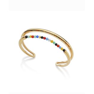 PULSERA VICEROY SRA ACERO DORADO BOLAS MULTICOLOR