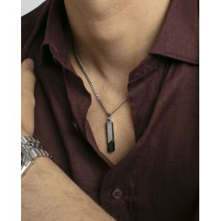 COLGANTE VICEROY CABALLERO ACERO IP NEGRO PLACA 