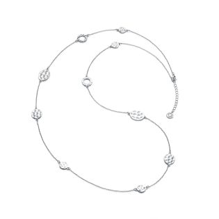 COLGANTE VICEROY METAL RODIADO LARGO CHAPASN EFECTO