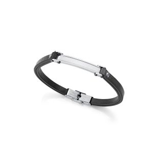PULSERA VICEROY CAB ACERO Y PIEL