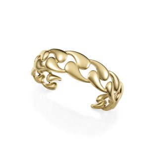 PULSERA VICEROY SEÑORA ACERO IP DORADO RÍGIDA 