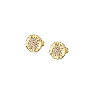 PENDIENTES LOTUS PLATA SRA IN GOLD