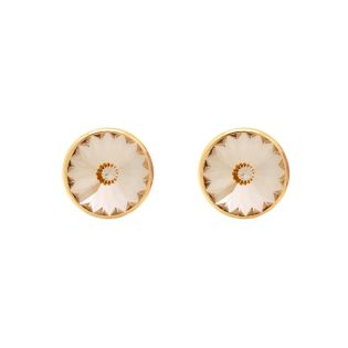 PENDIENTES VICTORIA CRUZ PLATA DE LEY CHAPADO CRISTAL BASIC