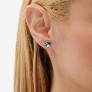 PENDIENTES VICTORIA CRUZ PLATA DE LEY RODIADA CRISTAL BASIC