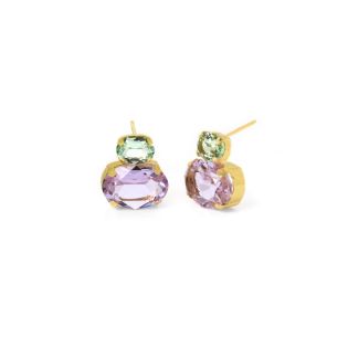 PENDIENTES VICTORIA CRUZ PLATA DE LEY CRISTAL