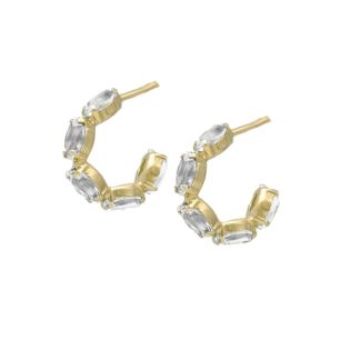 PENDIENTES VICTORIA CRUZ PLATA DE LEY CRYSTAL CHAPADO