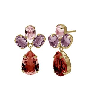 PENDIENTES VICTORIA CRUZ PLATA LAGRIMA ESCARLET