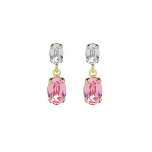 PENDIENTES VICTORIA CRUZ PLATA DE LEY CRISTAL SWAR COLOR