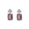 PENDIENTES VICTORIA CRUZ PLATA DE LEY PEGADO TUYYO LIGHT AMETHYST