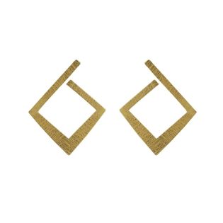 PENDIENTES VICTORIA CRUZ PLATA DE LEY CHAPADA LISOS