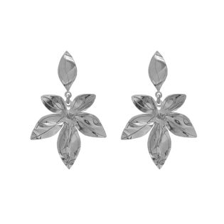 PENDIENTES VICTORIA CRUZ PLATA DE LEY FLOR