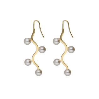 PENDIENTES VICTORIA CRUZ PLATA DE LEY CHAPADO ARBOL SERA PERLA