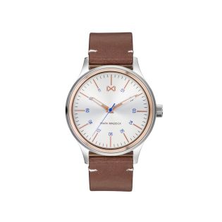 RELOJ MARK MADDOX CAB ACERO CORREA