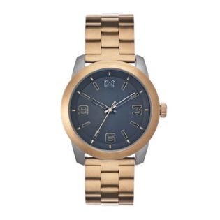 RELOJ MARK MADDOX CAB ACERO IP DORADO BRAZALETE 