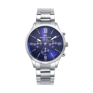 RELOJ MARK MADDOX CAB ACERO CRONOGRAFO BRAZALETE ESF AZUL