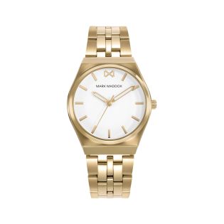 RELOJ MARK MADDOX SRA ACERO IP DORADO BRAZALETE