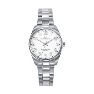 RELOJ MARK MADDOX SEÑORA BRAZALETE ACERO ESF. BLANCA 