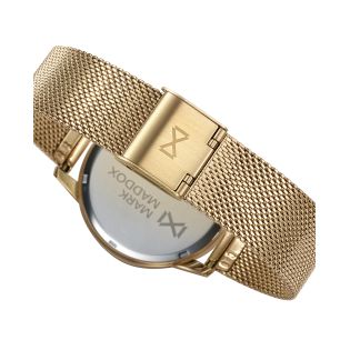 RELOJ MARK MADDOX SRA ACERO IP DORADO BRAZALETE