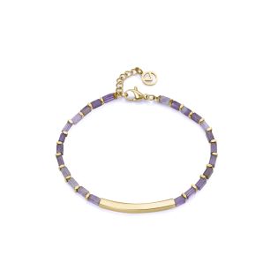 PULSERA VICEROY ACERO IP DORADO PIEDRAS