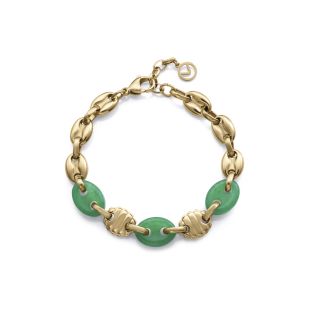 PULSERA VICEROY ACERO CHAPADO Y PIEDRA NATURAL CALABROTE