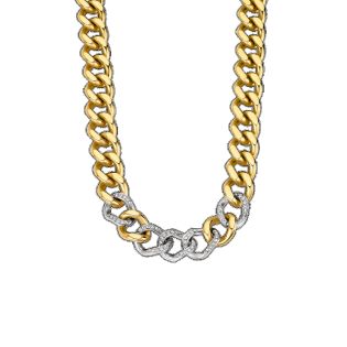 COLGANTE LOTUS STYLE SRA ACERO CHAPADO