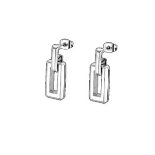 PENDIENTES LOTUS STYLE SRA ACERO