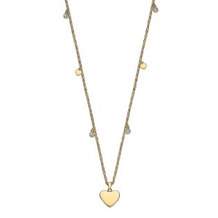 COLGANTE LOTUS STYLE SRA ACERO CHAPADO CORAZON