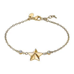 PULSERA LOTUS STYLE SRA ACERO CHAPADO ESTRELLA