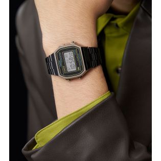 RELOJ CASIO DIGITAL VINTAGE IP NEGRO