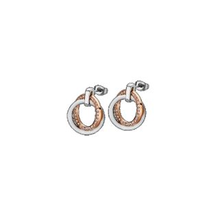 PENDIENTES LOTUS STYLE ACERO CIRCONITAS
