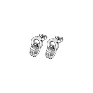 PENDIENTES LOTUS STYLE ACERO CIRCONITAS