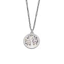 COLGANTE LOTUS SILVER SRA PLATA DE LEY ARBOL DE LA VIDA FONDO NACARADO CIRCONITAS 