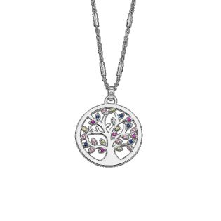 COLGANTE LOTUS SILVER PLATA DE LEY ARBOL COLOR