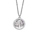 COLGANTE LOTUS SILVER PLATA DE LEY ARBOL COLOR