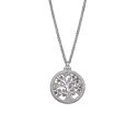 COLGANTE LOTUS SILVER SRA PLATA DE LEY ARBOL DE LA VIDA CIRCONITAS DE COLORES 