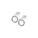 PENDIENTES LOTUS SILVER ARO MULTICOLOR