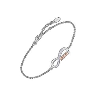 PULSERA LOTUS SILVER PLATA DE LEY BICOLOR MAMÁ