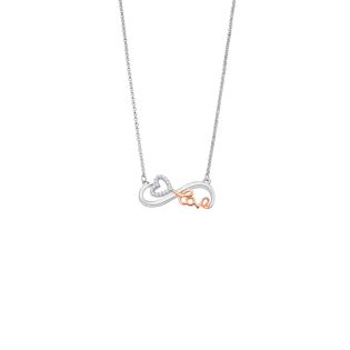 GARGANTILLA LOTUS SILVER PLATA INFINITO CORAZON LOVE