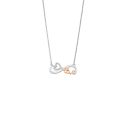 GARGANTILLA LOTUS SILVER PLATA INFINITO CORAZON LOVE