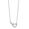 GARGANTILLA LOTUS SILVER PLATA DE LEY CORAZÓN E INFINITO CIRCONITAS 
