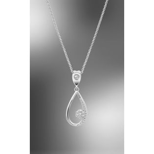COLGANTE LOTUS SILVER SRA PLATA DE LEY CIRCONITAS LAGRIMA