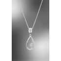 COLGANTE LOTUS SILVER SRA PLATA DE LEY CIRCONITAS LAGRIMA