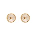 PENDIENTES VICTORIA CRUZ PLATA DE LEY CHAPADO CRISTAL BASIC
